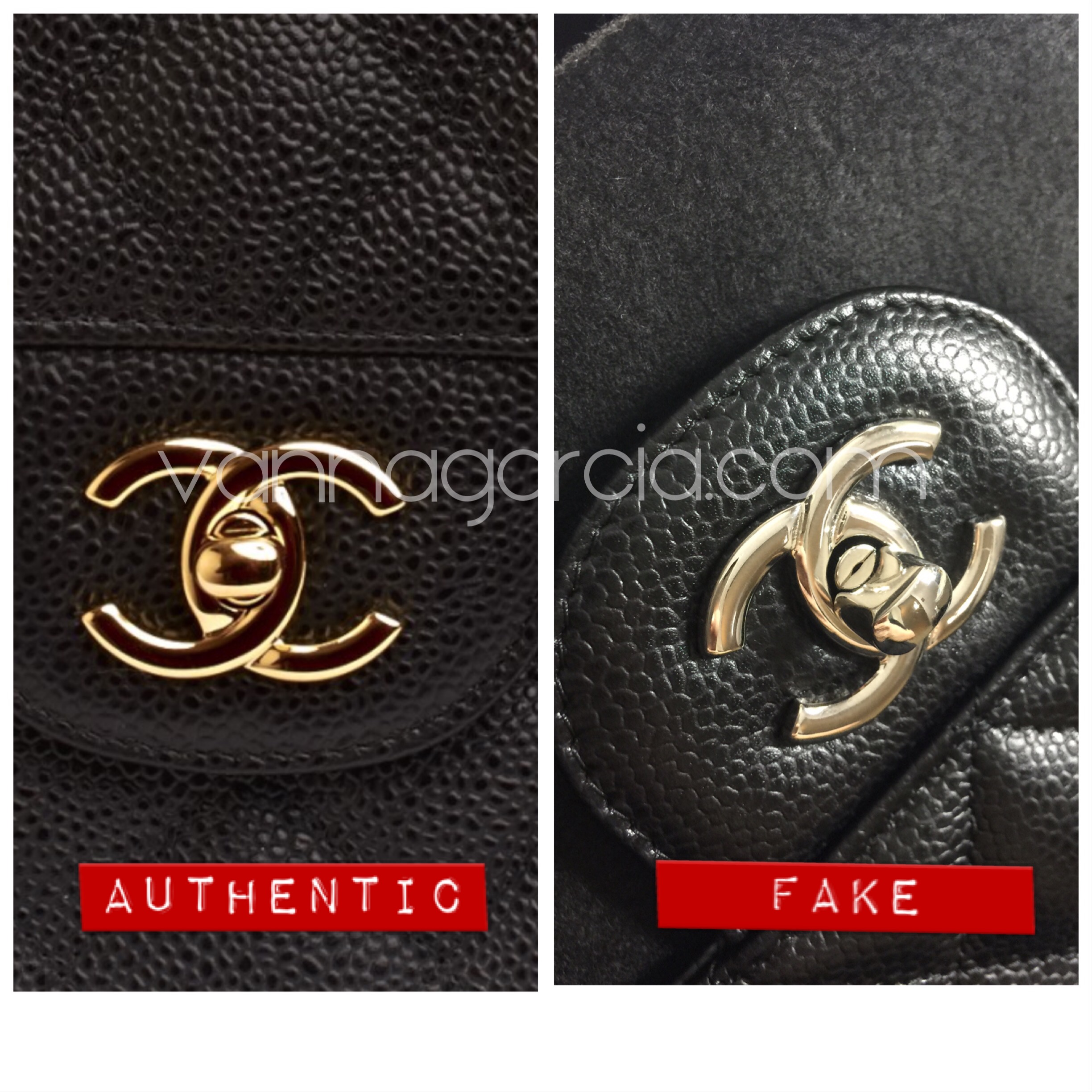 chanel bag fake vs real